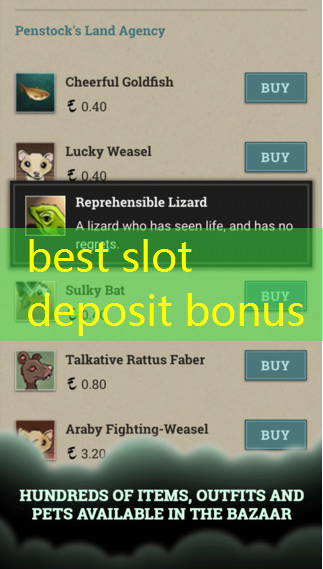 best slot deposit bonus